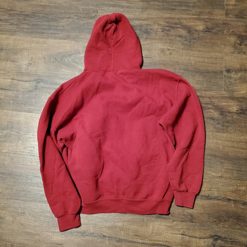 Gildan Red "CLICKBAIT" Pullover Hoodie - Picture 2 of 5